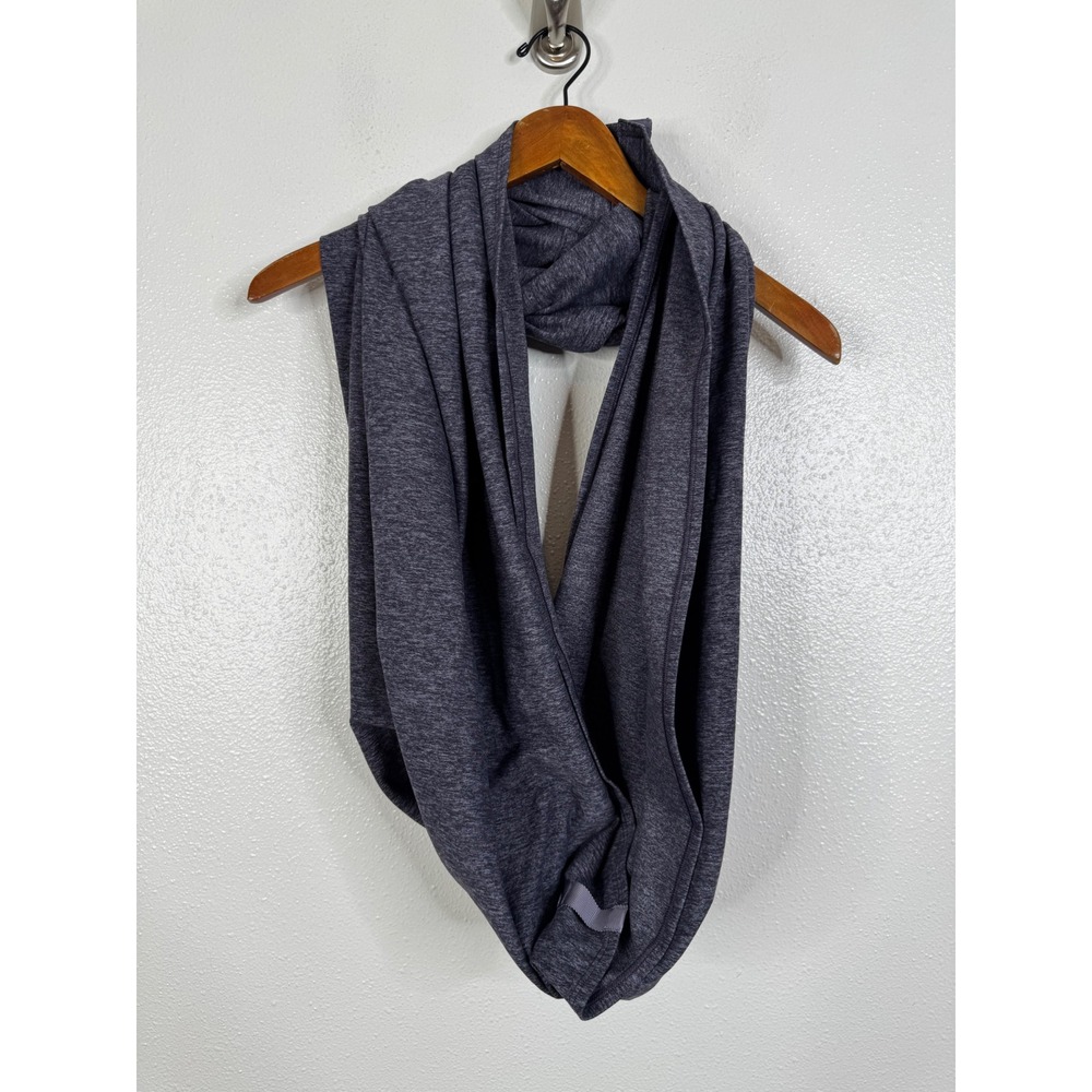 Lululemon Vinyasa Scarf Heathered Purple Rulu Snap Infinity Scarf